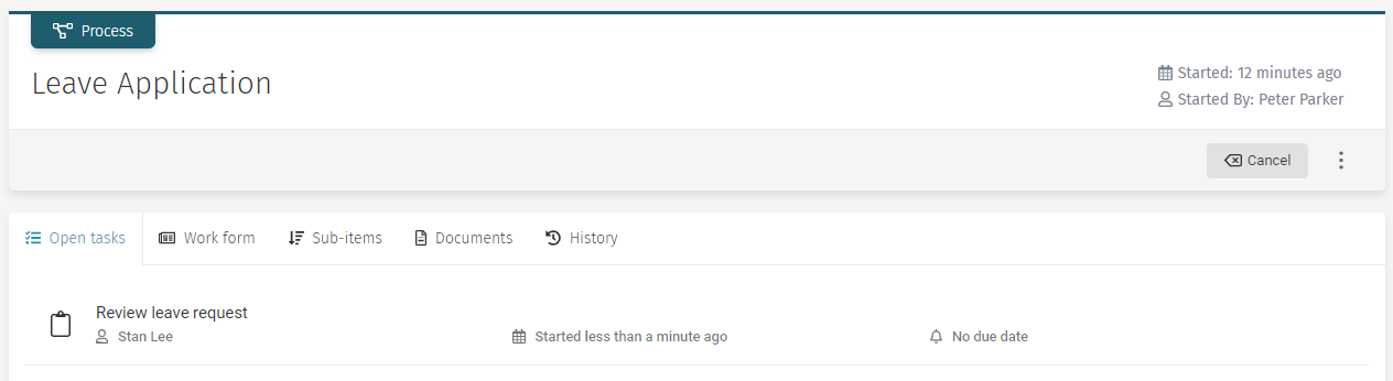 03 review leave request in list