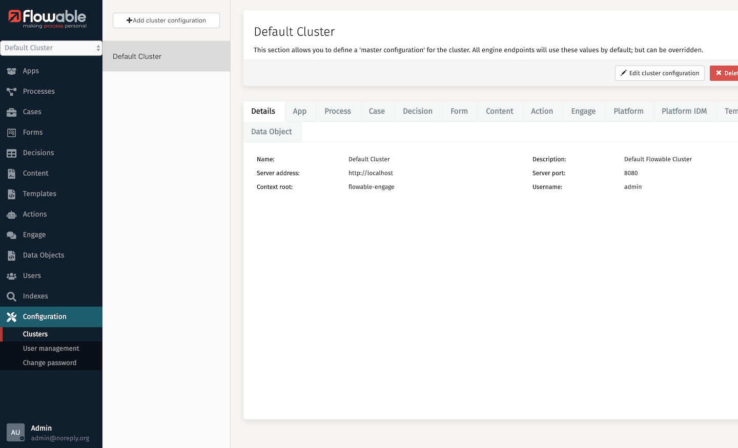 Control Landing Page