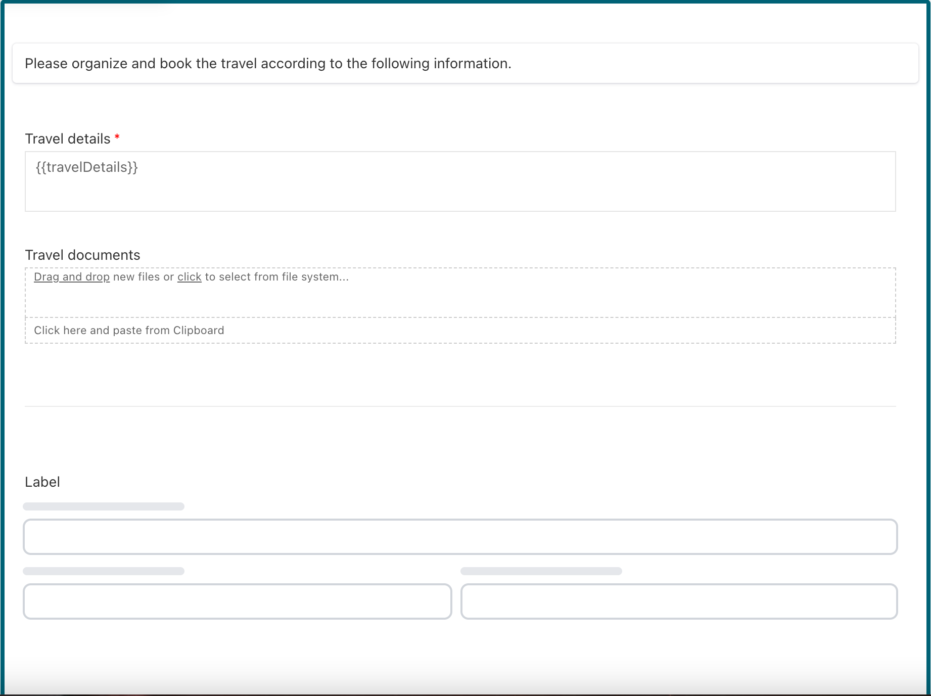 35 organize travel form