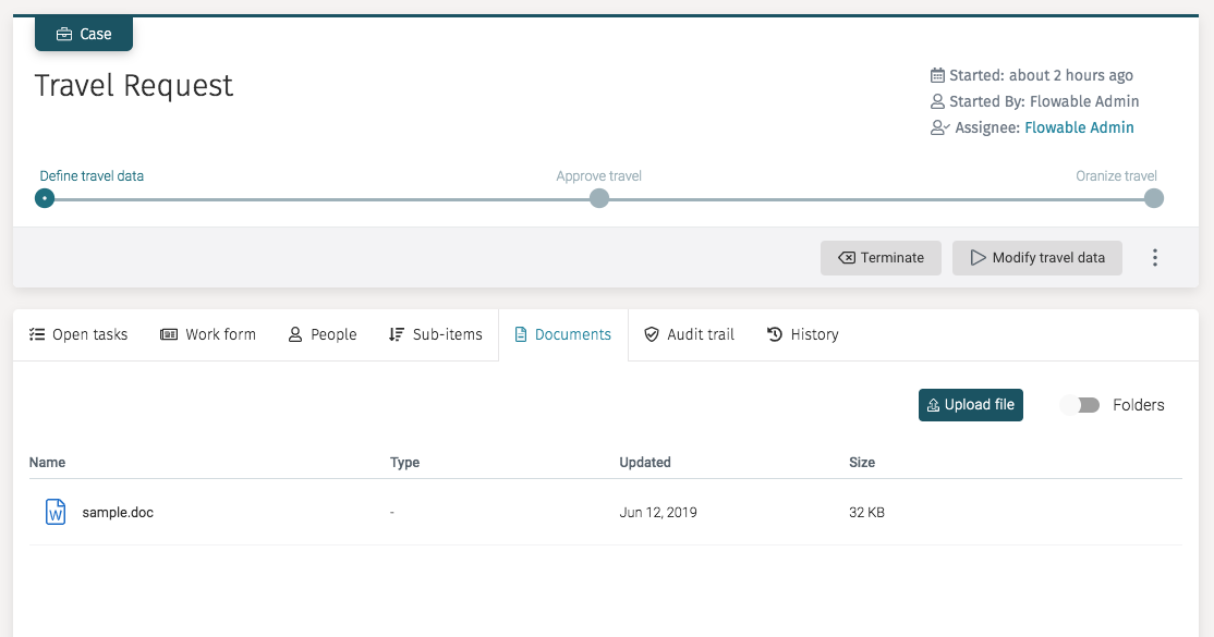 230A document tab flat
