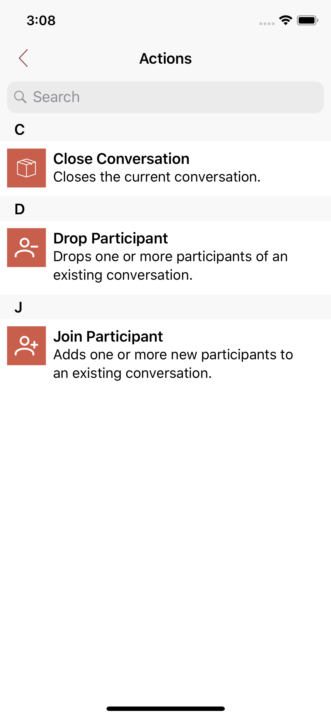 250 screen messages actions