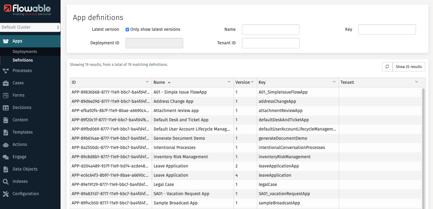 250F app definitions