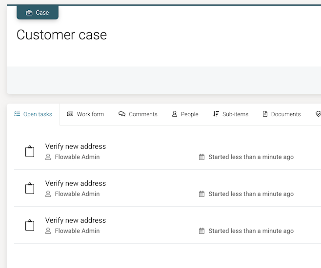 Example Multiple Case Tasks