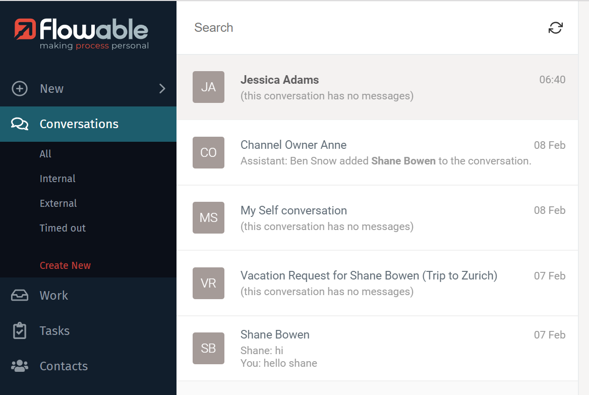 311 new conversation inbox