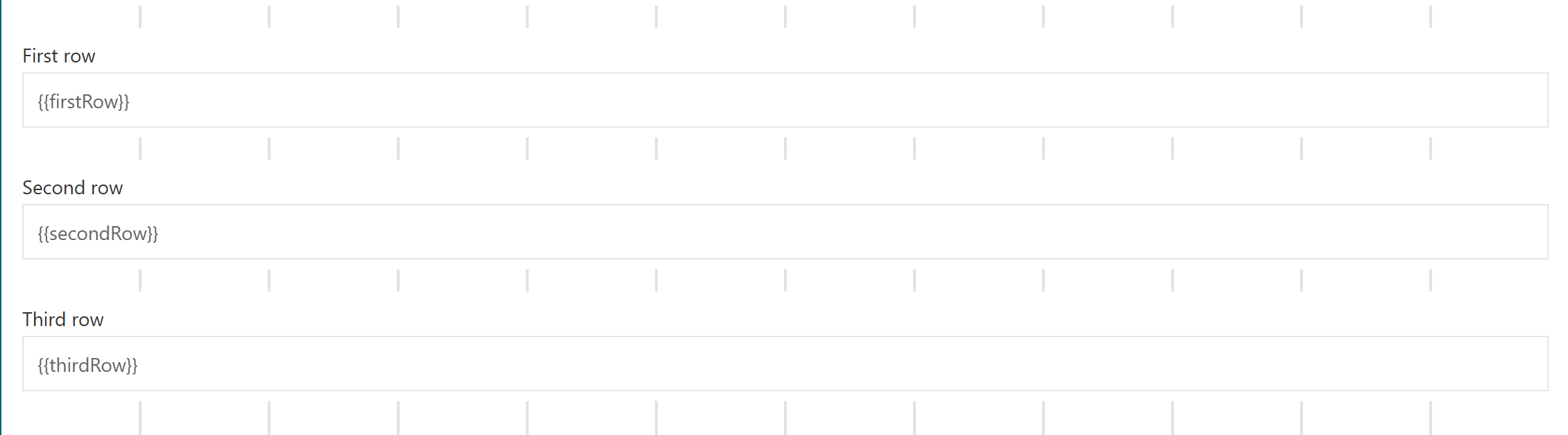 510 design form drawing area rows