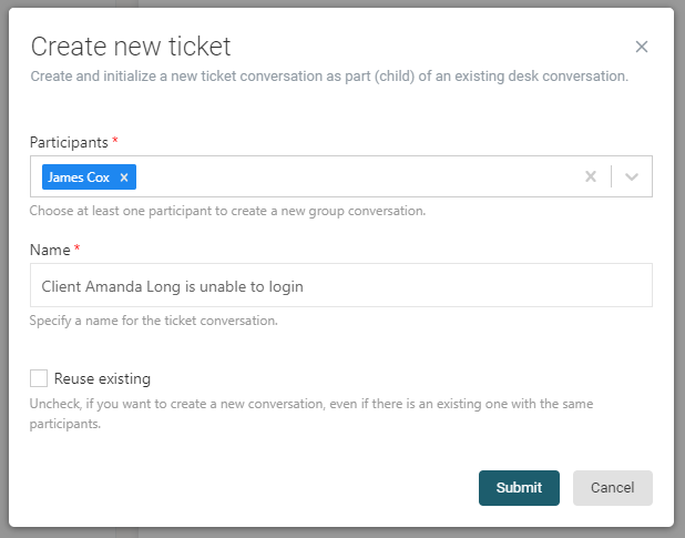 513 create new ticket