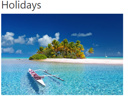 Image component rendered