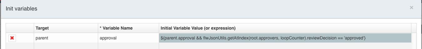 54 set approval variable