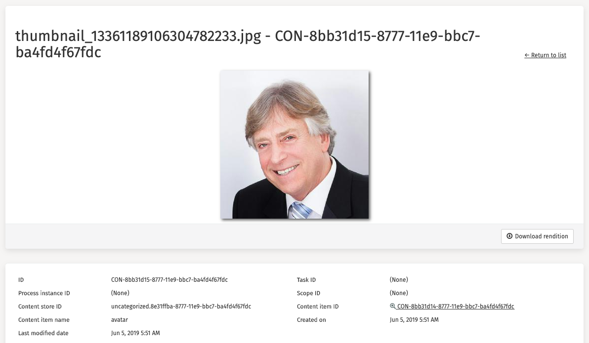 650 rendition detail