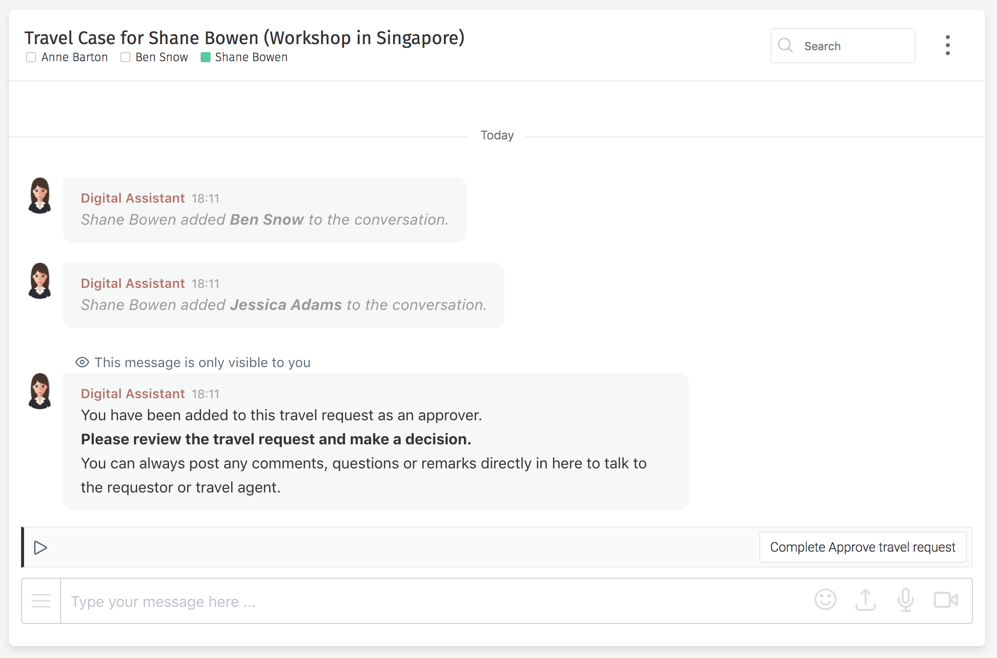 68 approver joining conversation