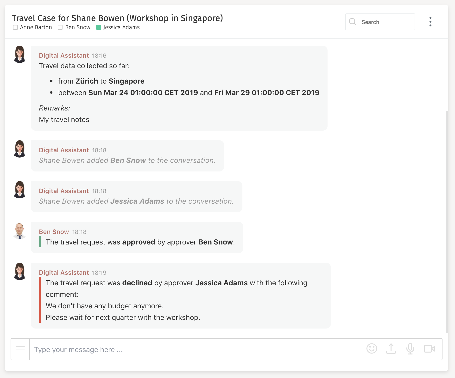 69 conversation after approvals