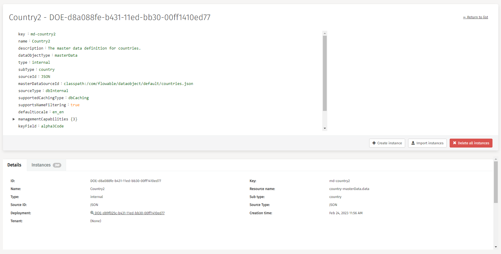 750F import instances