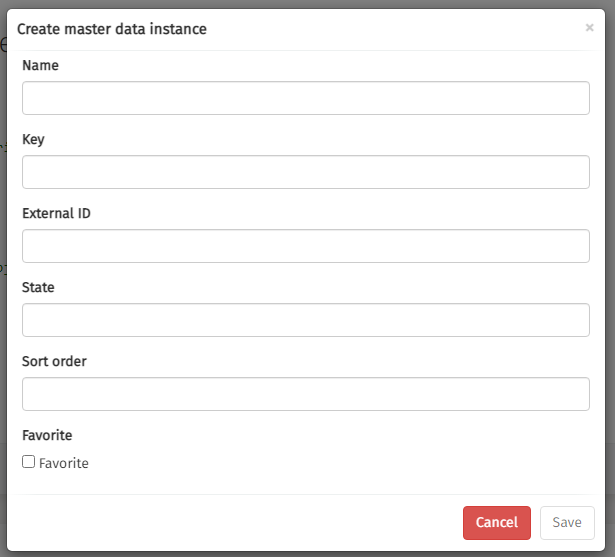750G create single instance dialog
