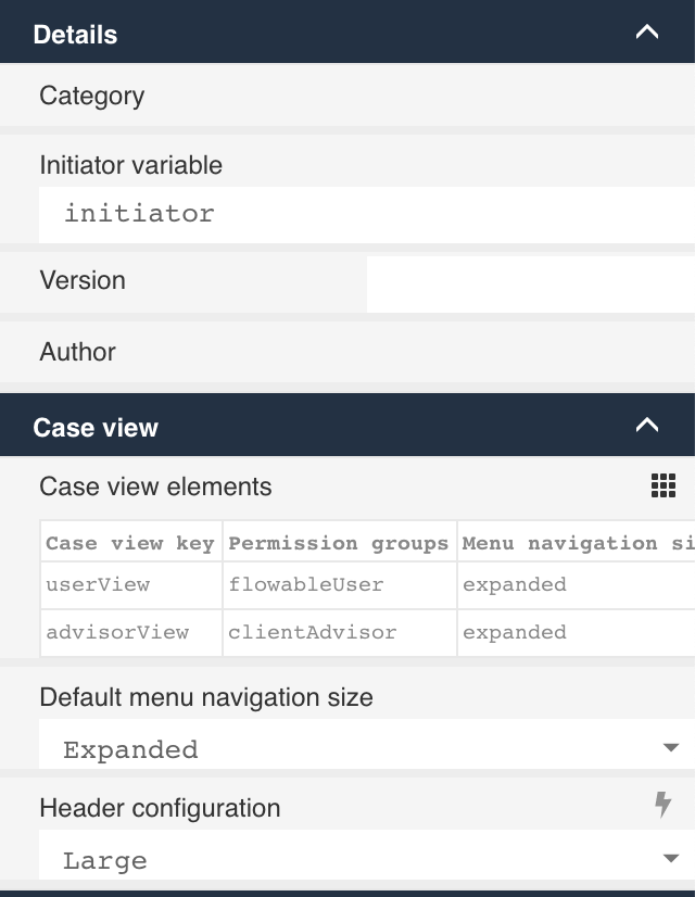 850 design view elements property