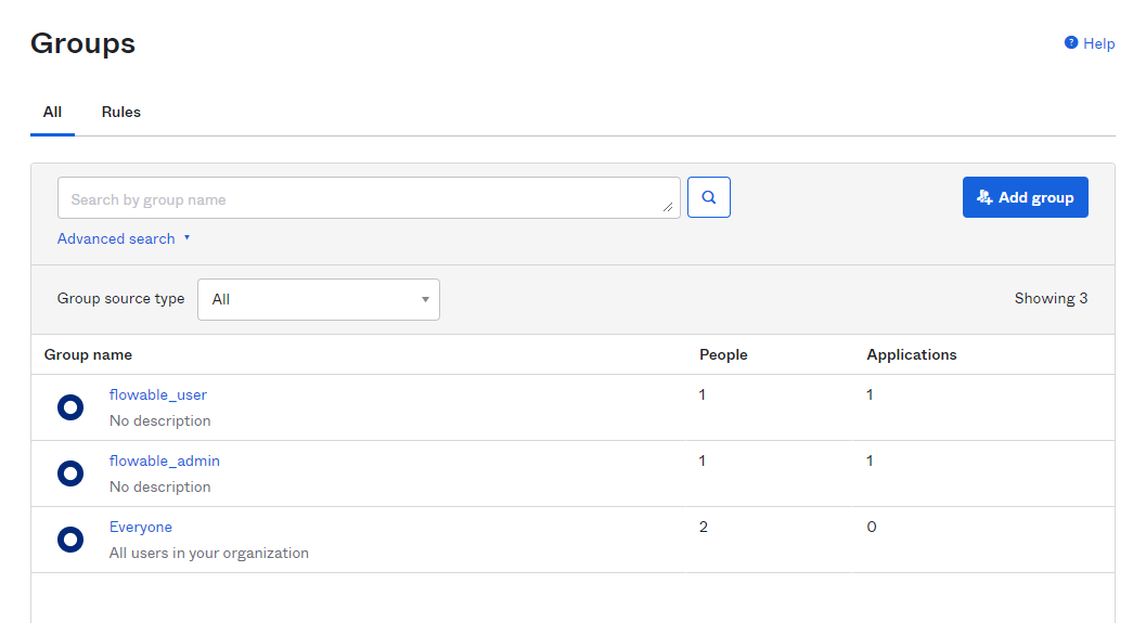 Add User Definition Groups