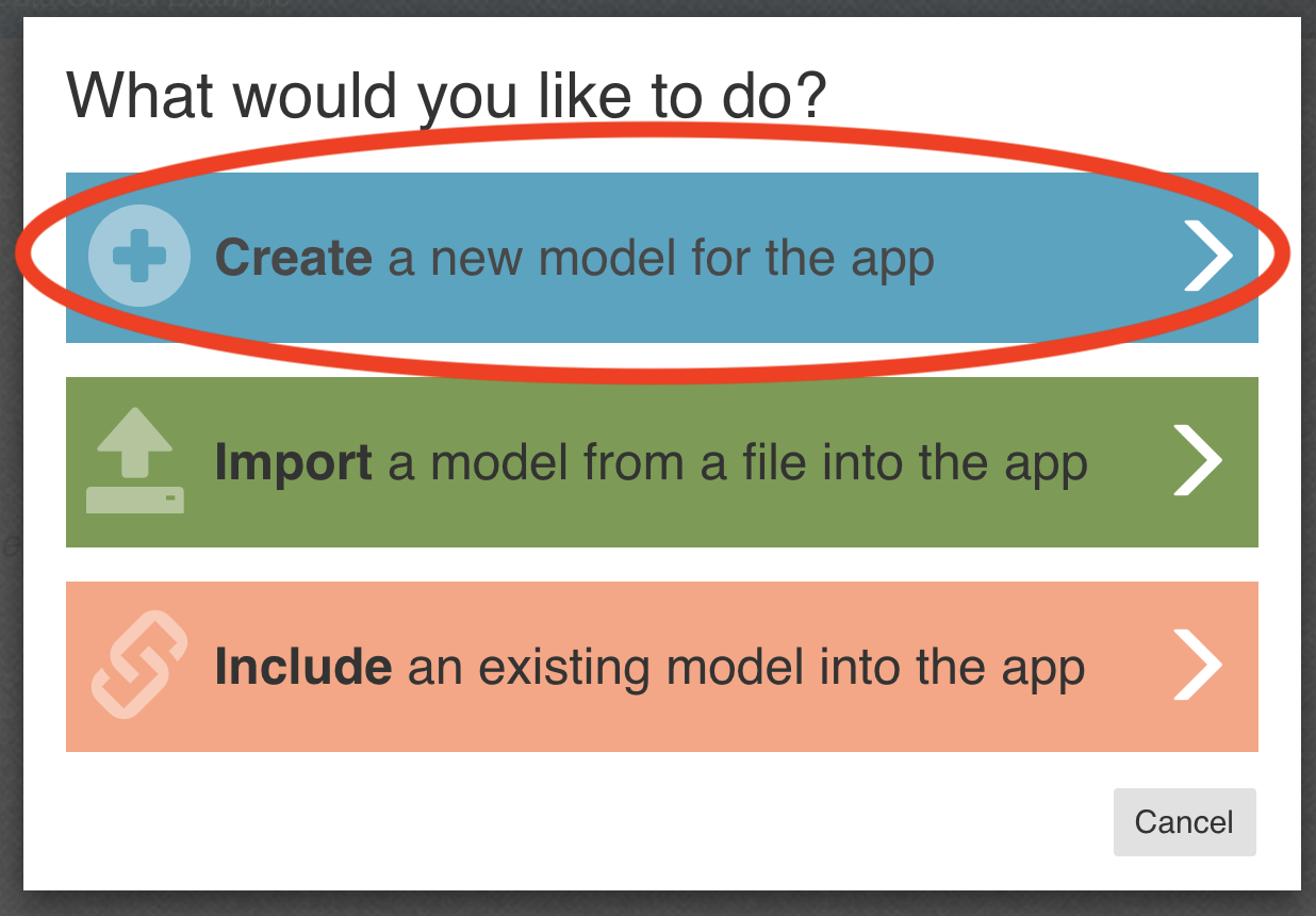 Create data object model