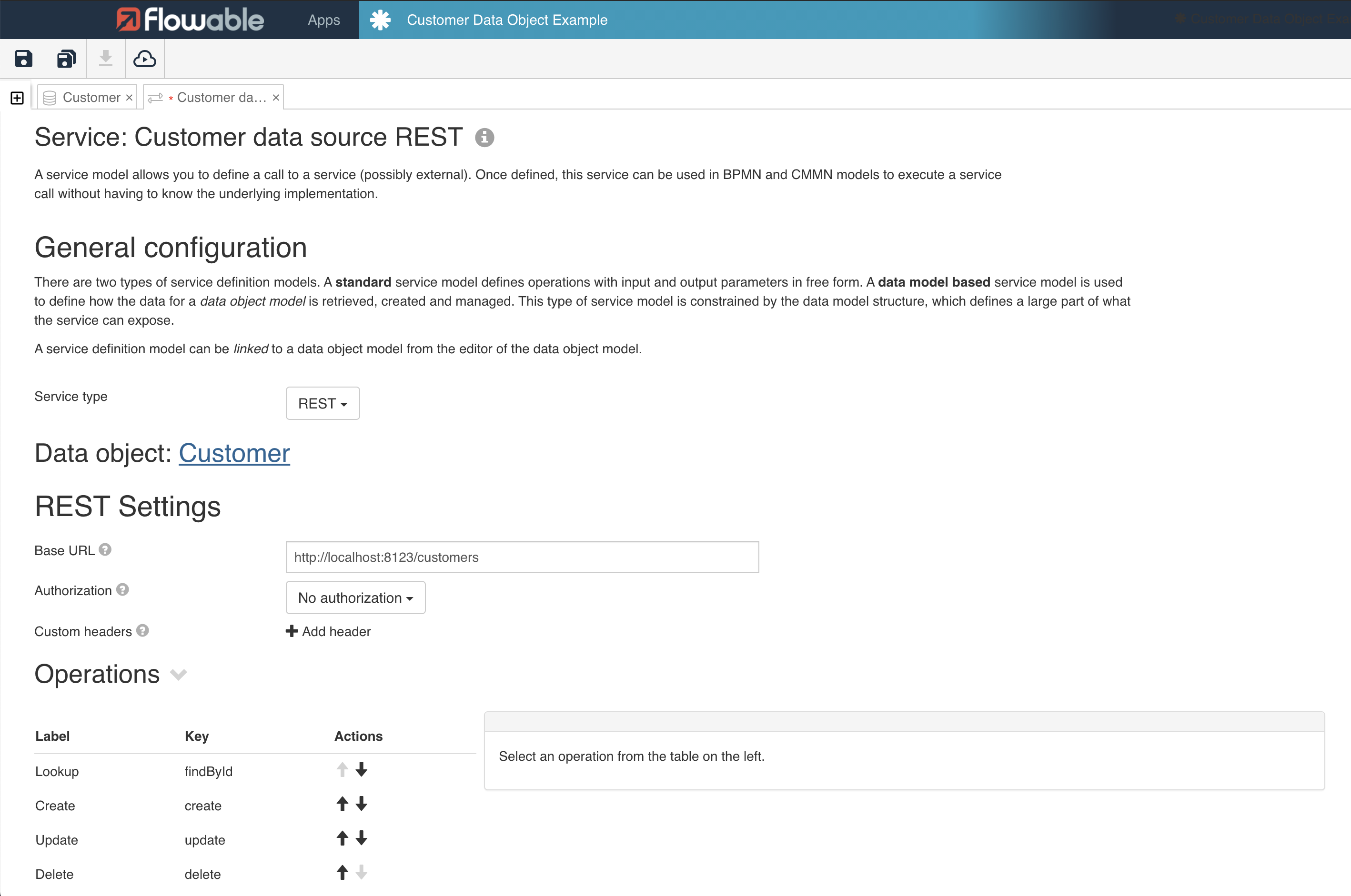Data object REST data source