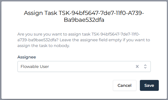task assign screen