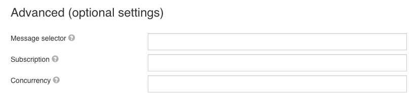 JMS Inbound Channel Advanced Configuration UI