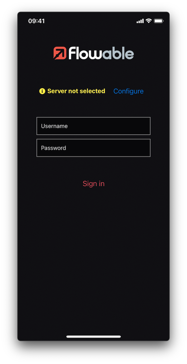 Mobile configure