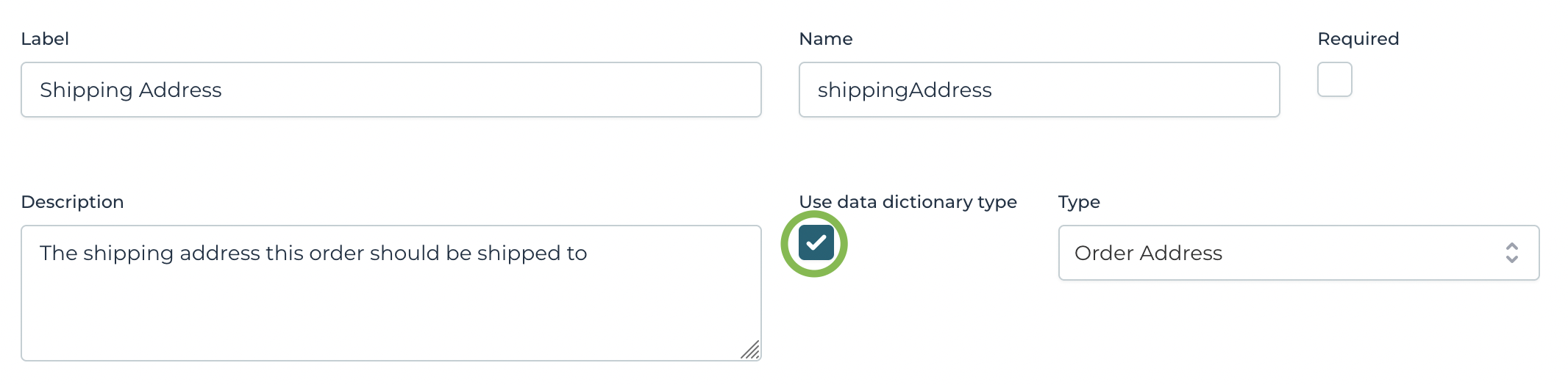 Data Dictionary Object Type Property