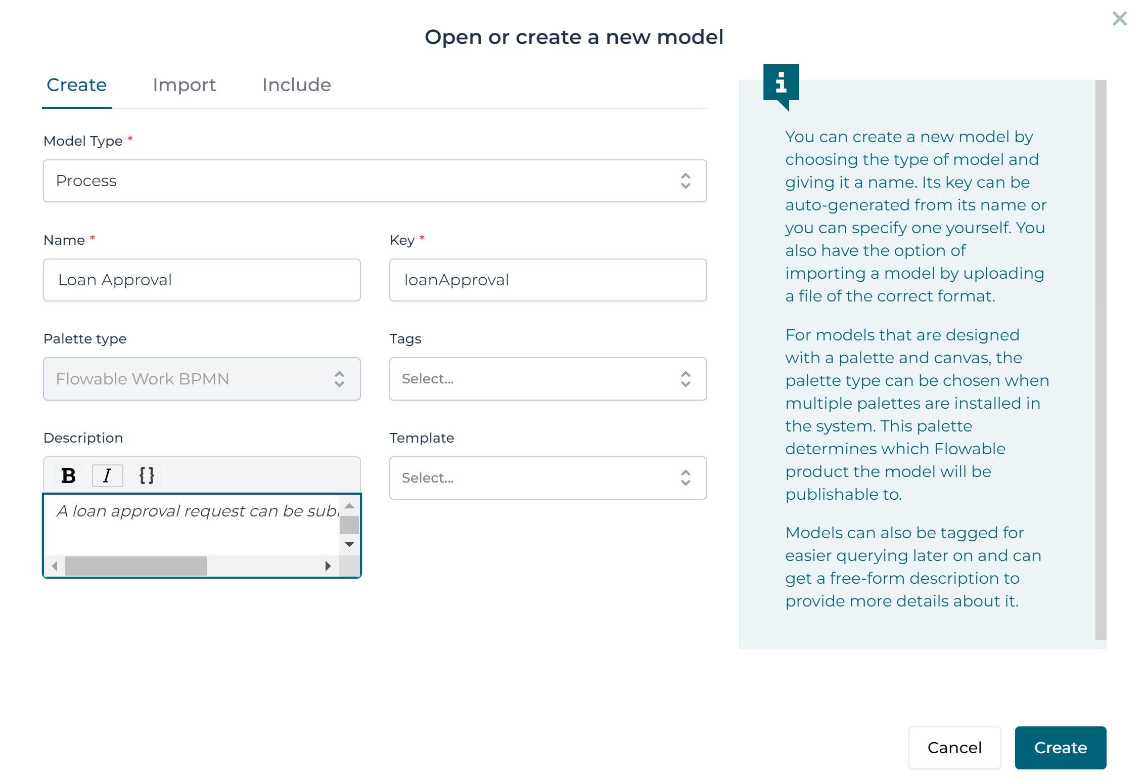 create business process model