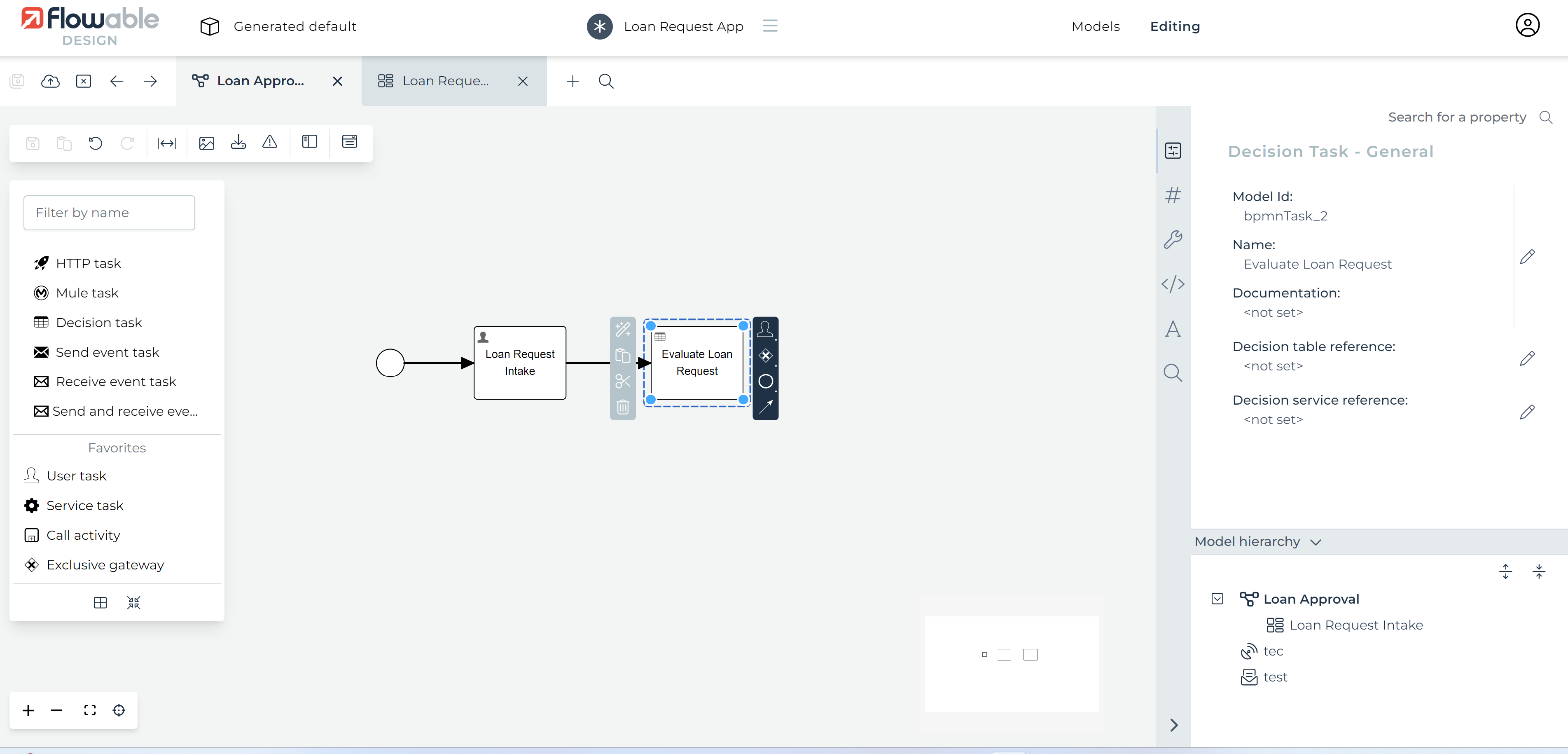 create evaluate decision task
