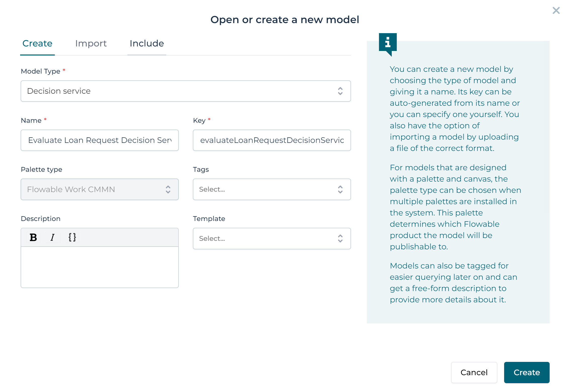 create new decision service