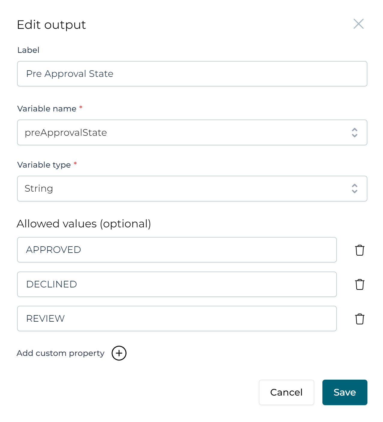 modify decision table