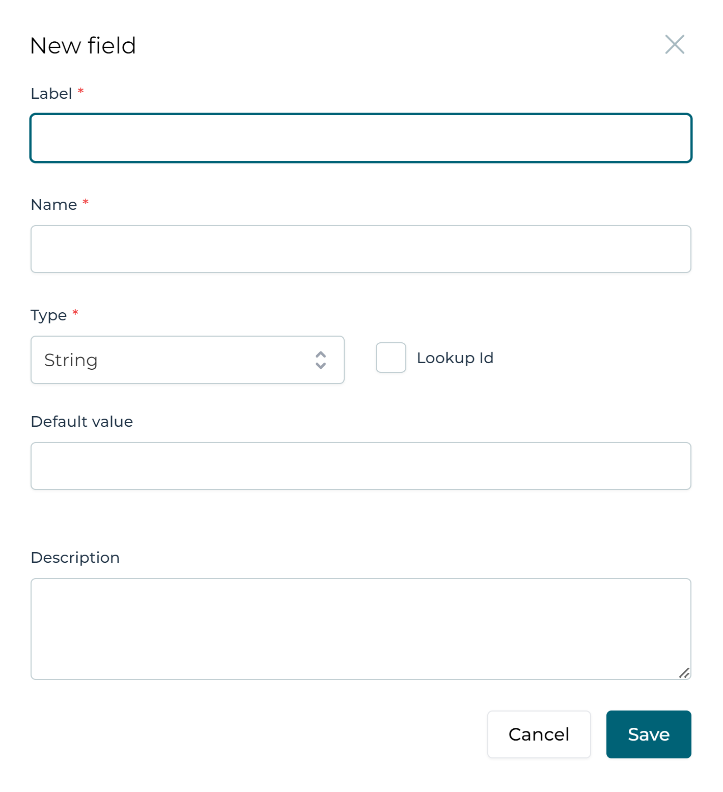 New data object field