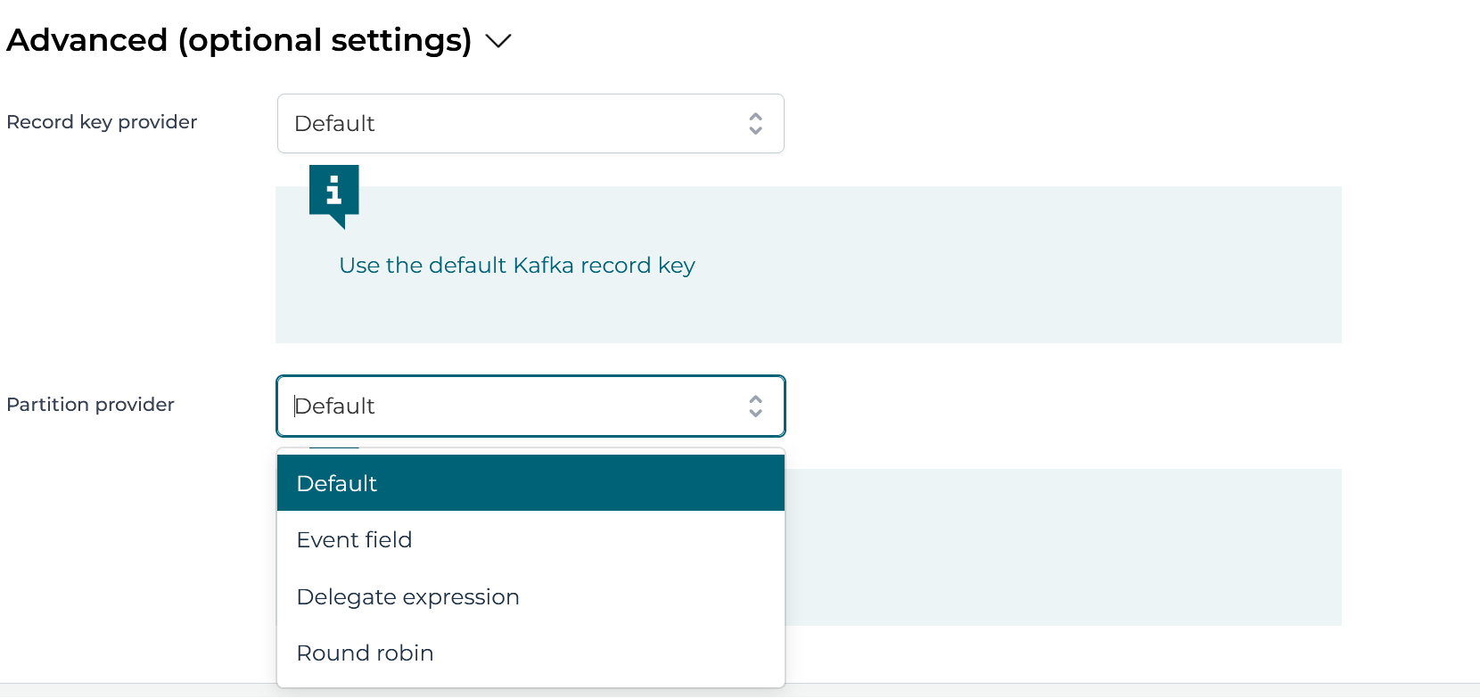 Kafka Outbound Partition Provider UI