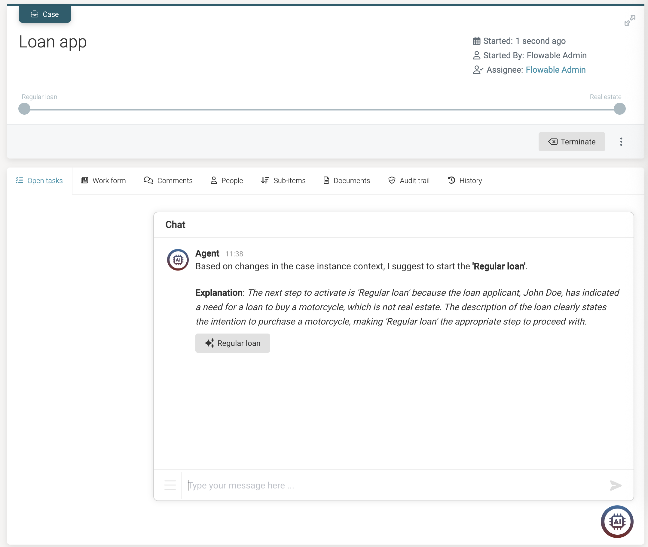 Orchestrator agent example - Runtime 02