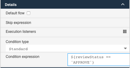set sequence flow condition 2